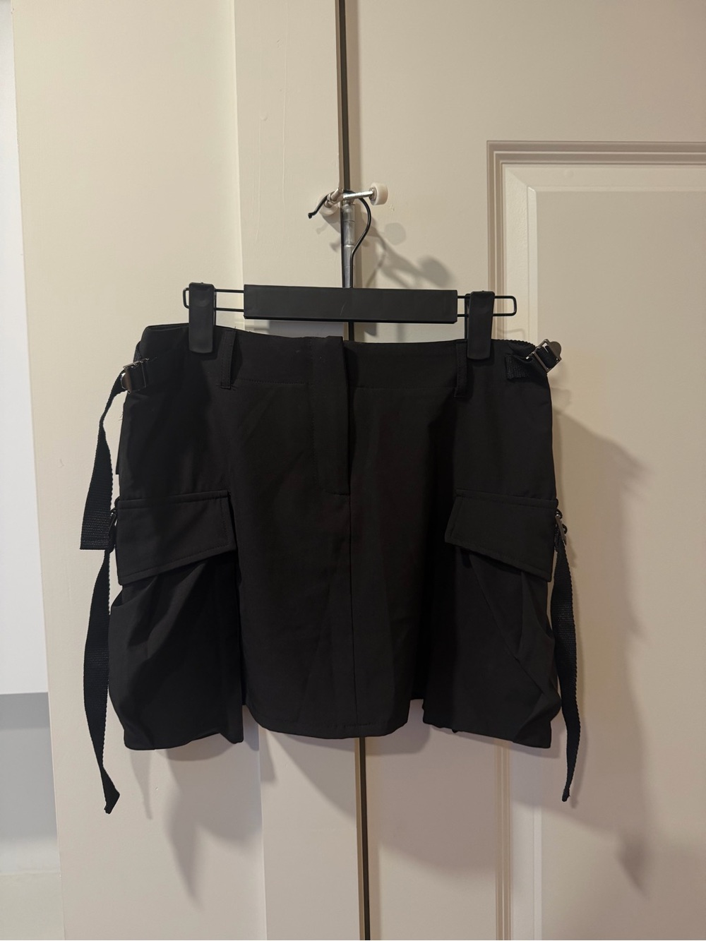 Forever 21 Black Cargo Mini Skirt with Utility Pockets